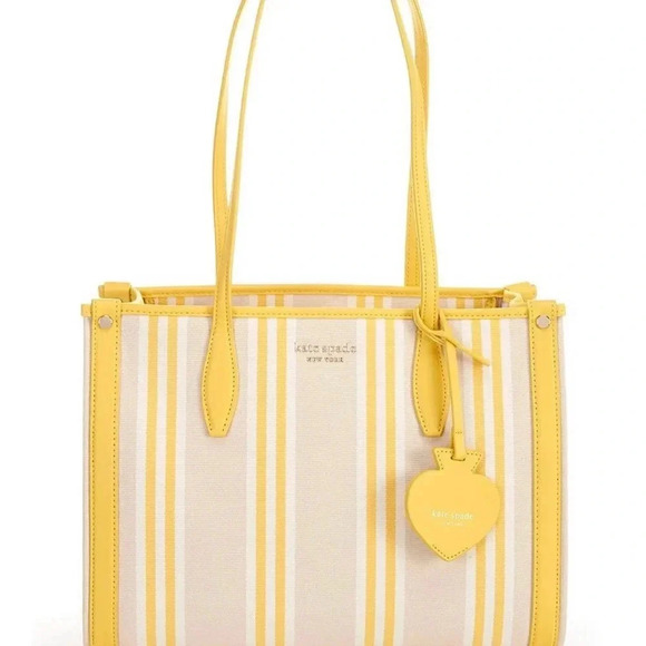 Kate Spade Market Striped Canvas Medium Tote - Picture 2 of 8